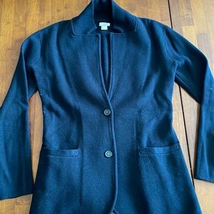 JCrew sweater blazer black size xsmall